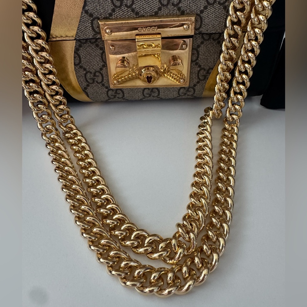 Gucci Black and Gold Crossbody Bag - Picture 12 of 16